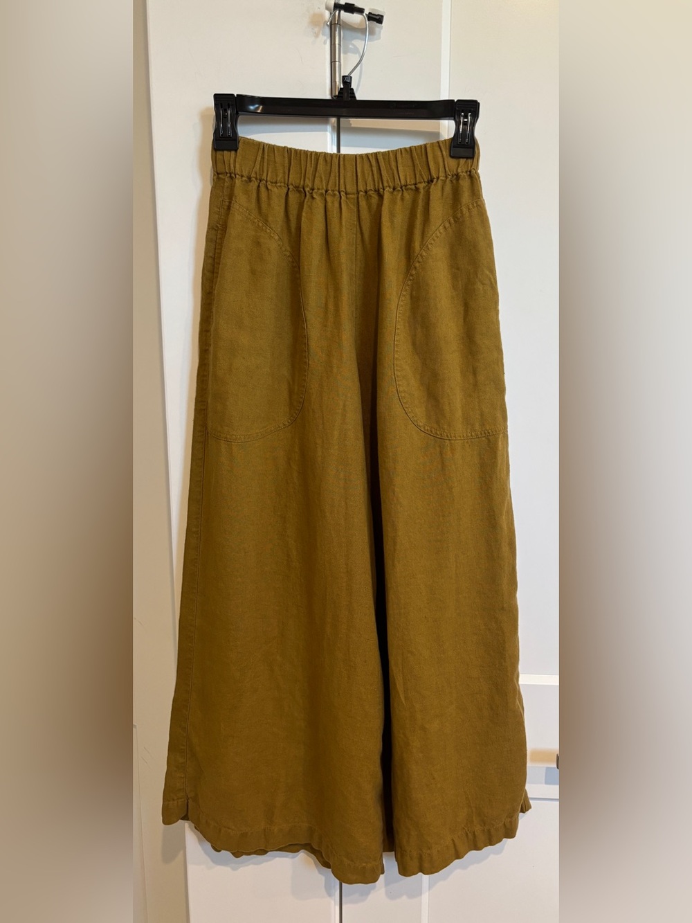 notPERFECTLINEN Wide-Leg Linen Pants. 100% Linen Size S